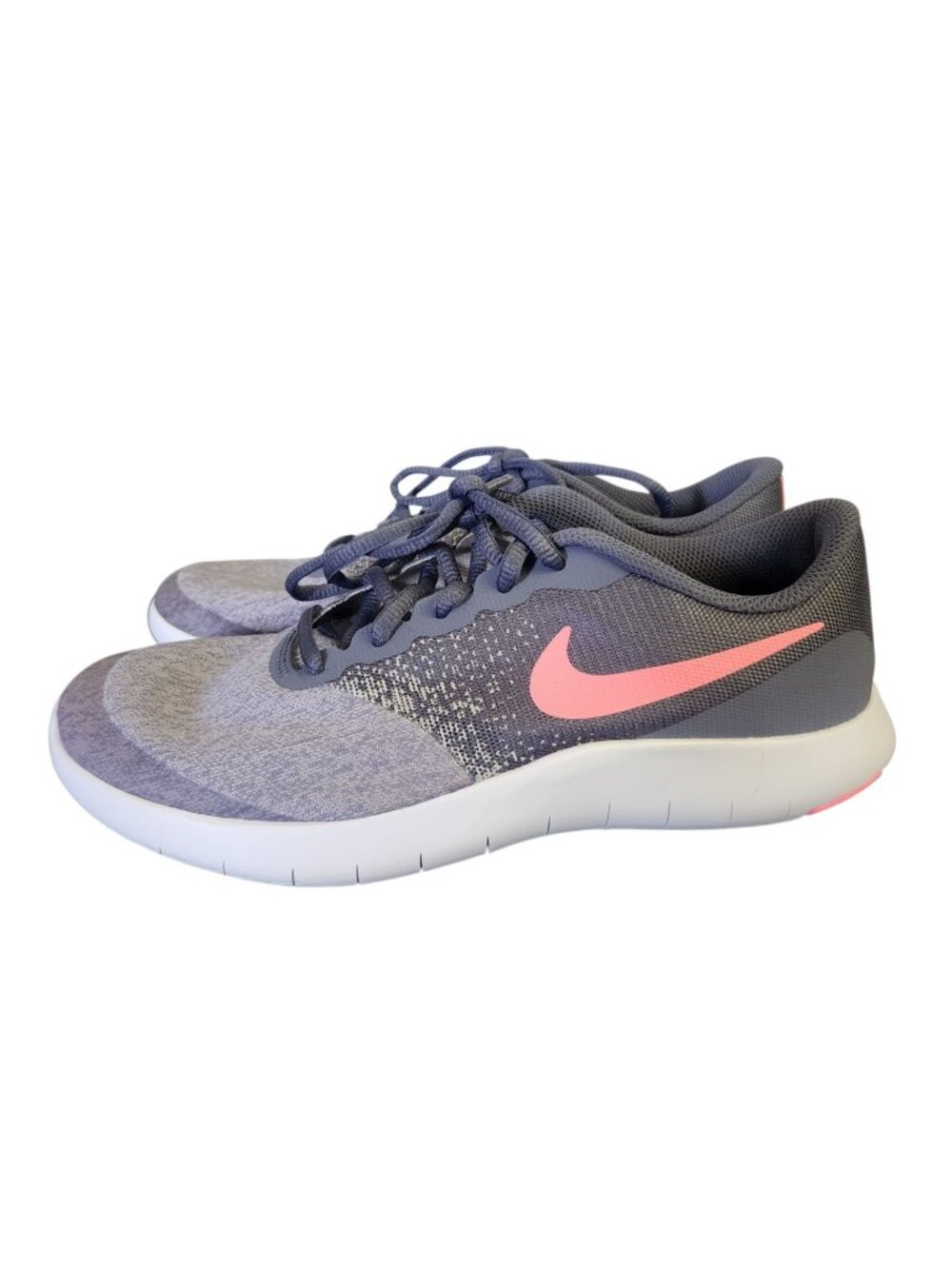 Nike Girl's Youth Flex Contact GS Sneakers Grey Size 6 Sunset Pulse